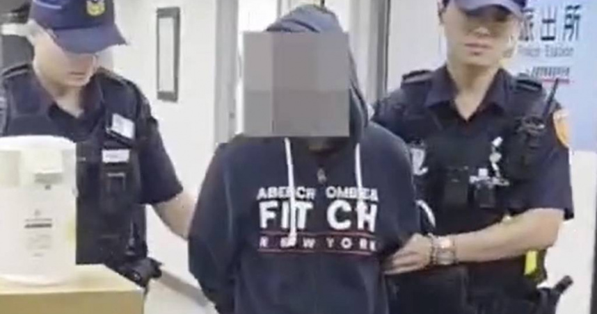 黃姓男子24日晚間在豐原車站砍前女友母女，遭檢方聲押獲准。（圖／翻攝畫面）