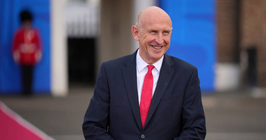 英國國防大臣希利（John Healey）。（圖／達志／美聯社）