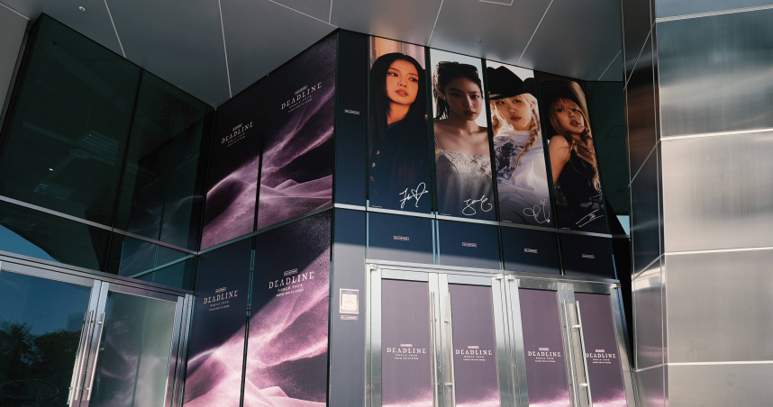 BLACKPINK在臺北大巨蛋辦快閃店。（圖／LIVE NATION TAIWAN提供）