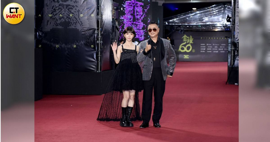 邰智源陪伴溫妮走紅毯。（圖／本刊攝影組）