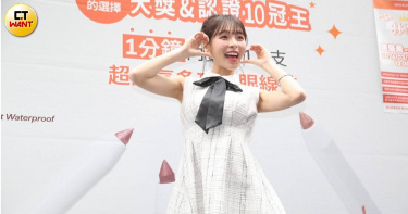 啦啦隊女神林襄受邀擔任品牌一日店長。（圖／蘇聖倫攝）