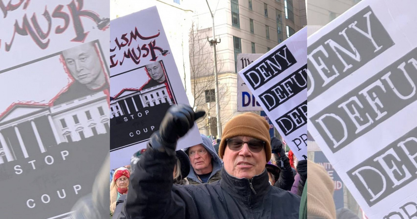 受DOGE爭議影響，特斯拉近一個月累計下跌了16%。（圖／Theards@peterptobia）