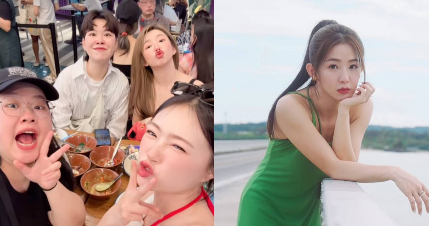 丫頭和郭書瑤等友人到泰國旅遊，碰上大地震已報平安。（圖／丫頭、郭書瑤IG）