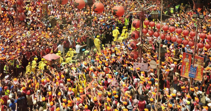 白沙屯媽祖進香活動吸引大批人潮。（圖／中國時報周麗蘭攝）