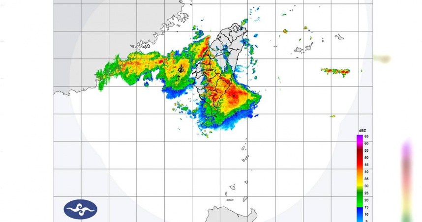 南台灣應慎防豪大雨。（圖／中央氣象署）