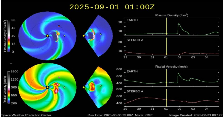 地球磁場最近因受磁暴影響，可能影響衛星導航定位、低頻與高頻無線電通訊的訊號。（圖／翻攝自中央氣象署）