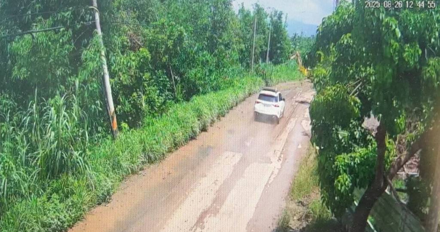 嘉義水上工地因工程款糾紛引發槍擊案，24歲蔡男開槍毀損汽車遭逮捕聲押獲准。（圖／翻攝畫面）