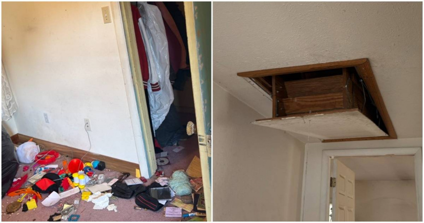 房東趕走女房客後在袋子內發現嬰兒腐屍。（圖／翻攝Marcie Cipriani X）