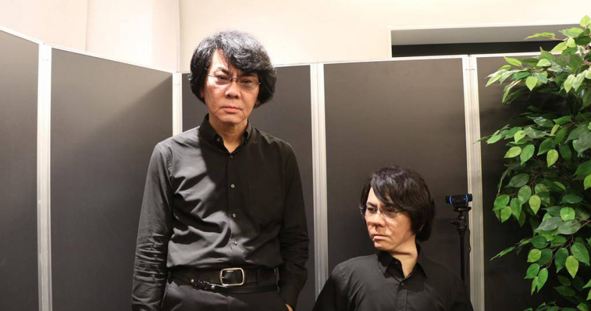 日本仿生機器人教父石黑浩，為大阪世博人氣展館「生命的未來」策展人。（圖／中國時報蔡明亘攝）