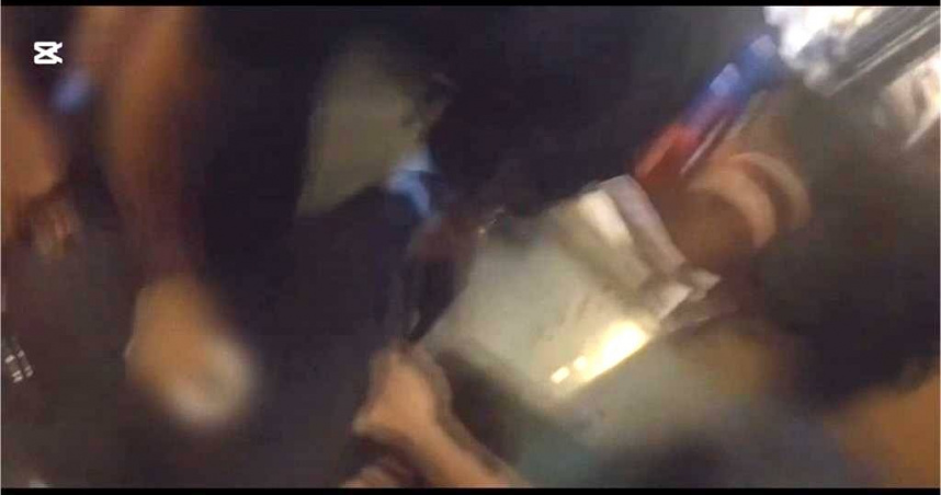 新莊社區中秋晚會發生持刀傷人案件，警方查扣犯案開山刀並逮捕嫌犯。（圖／翻攝畫面）