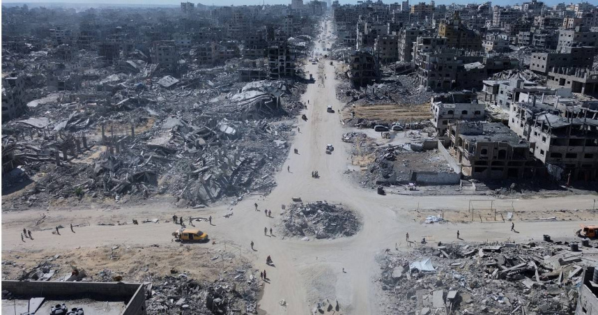 隨著近期以巴戰爭停火，數以萬計的加薩居民返回家園。（圖／達志／美聯社）