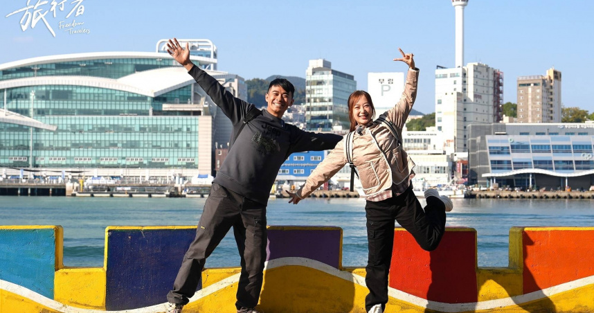 融融、咪蕾在《自由的旅行者2》中，從釜山開車到首爾展開自駕之旅。（圖／八大提供）