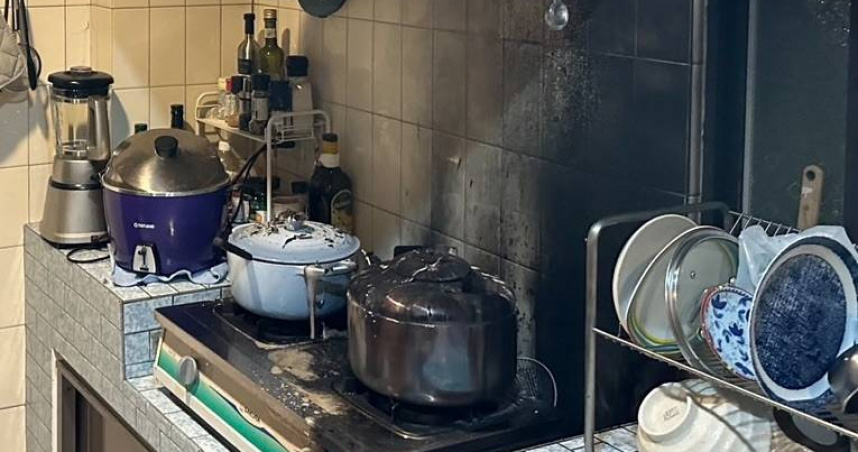 北市消防局提醒民眾煮食應主要用電用火安全。（圖／翻攝畫面）