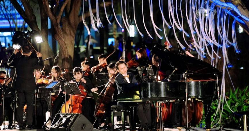 2026年竹北光節以國際音樂家偕同竹北琴童揭開序幕。（圖／翻攝自竹北市公所媒體群組）