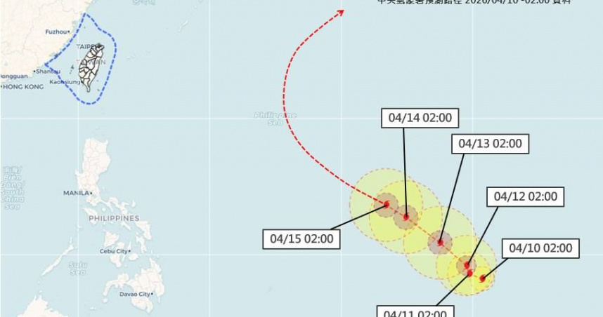 辛樂克颱風雲系發展明顯，氣象專家指出後續強度仍有增強空間。（圖／翻攝自臉書，天氣職人-吳聖宇）