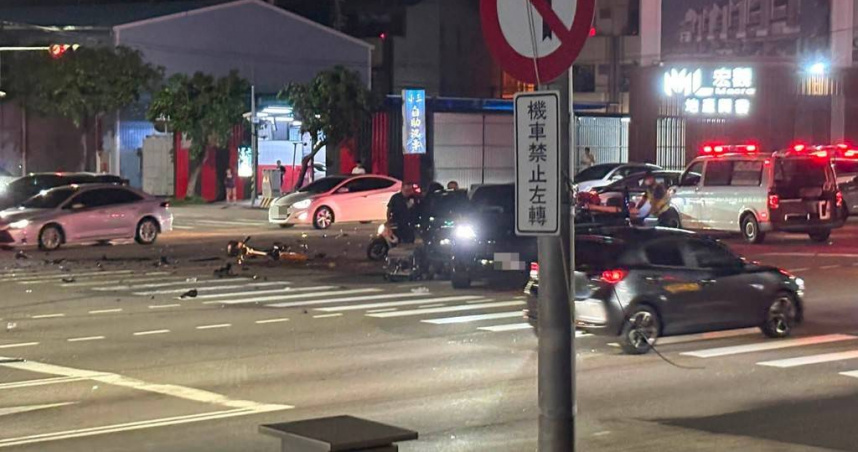 台中沙鹿「酒駕男闖紅燈」釀5車連環撞　害6人送傷送醫