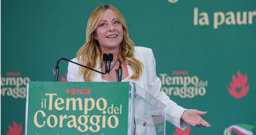 義大利總理梅洛尼（Giorgia Meloni）準備調整校園移民融合政策。（圖／達志／美聯社）