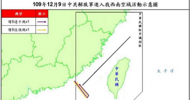 共機又來 今2架運8偵察機入我西南空域