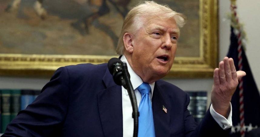 美國總統川普。（圖／路透社）