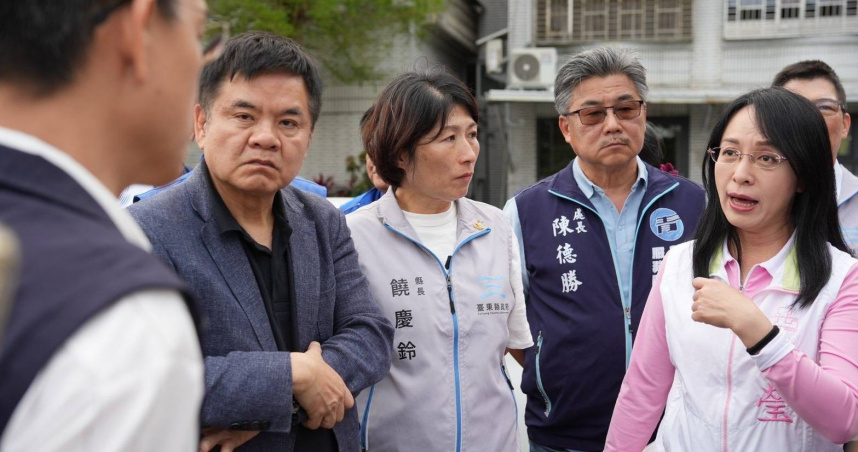 立委陳瑩、莊瑞雄3月前往台東馬偕醫院增建醫護宿舍現勘。（圖/陳瑩辦公室提供）