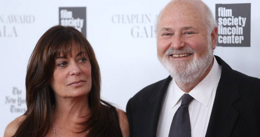 導演羅伯雷納（右）與其妻子米歇爾雷納（左）。（圖／達志／美聯社）