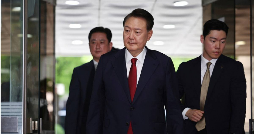 南韓前總統尹錫悅。（圖／達志／美聯社）