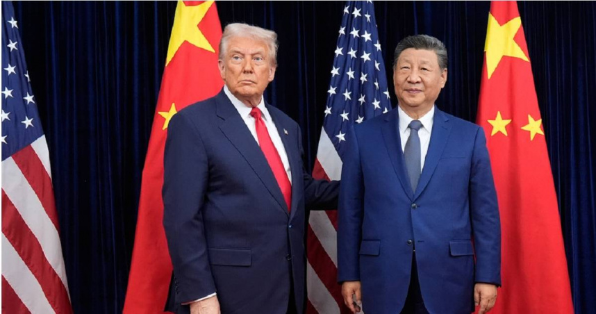 美國總統川普（左）與中國國家主席習近平。（圖／達志／美聯社）