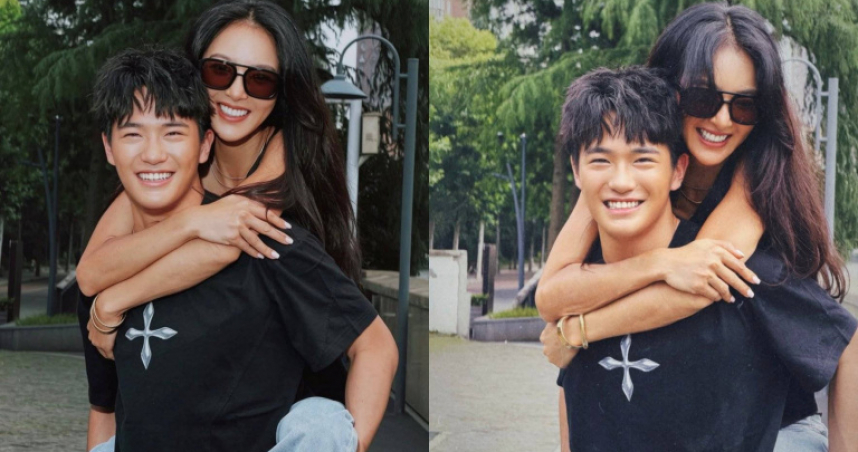 吳速玲曬帥兒合體照「母子變姊弟」！18歲Joe高顏值引全網暴動：這臉完全是純愛系男友！