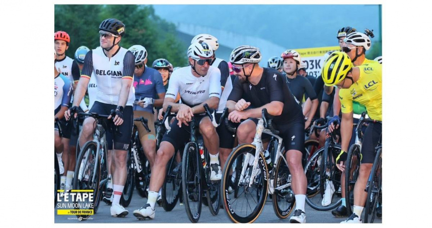 日月潭因環法自行車挑戰上躍上國際Cycle City認證　DAZN首度直播讓世界看見日月潭。（圖片提供／主辦單位）