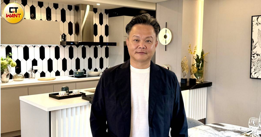 京懋建設執行長范秉豐表示，為避開高價宅貸款成數限制，「京懋泰閤」66坪至75坪的空間打造市場少見大2房來吸引實力派客戶目光。（圖／林榮芳攝）