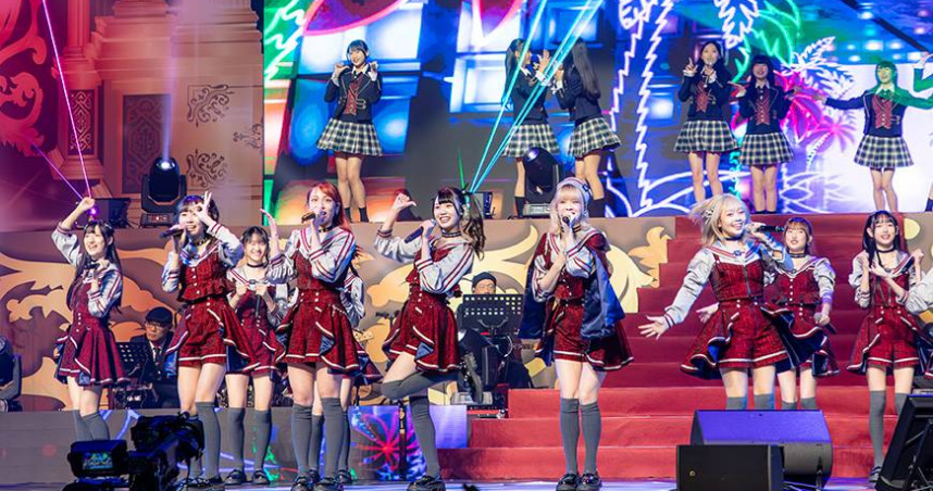 AKB48 Team TP全體25位女孩連續兩天登上《鑽石之夜》。（圖／好言娛樂提供）