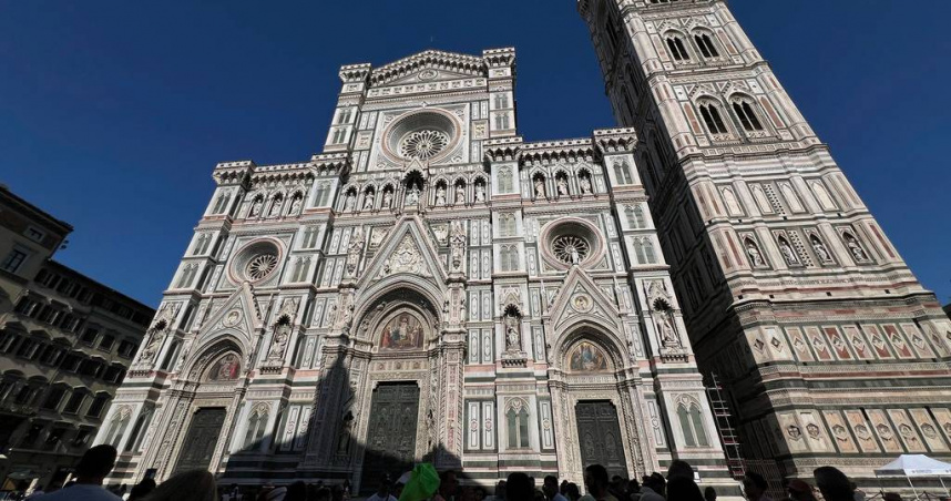 佛羅倫斯的烏菲茲美術館和大教堂。（圖／達志／美聯社）