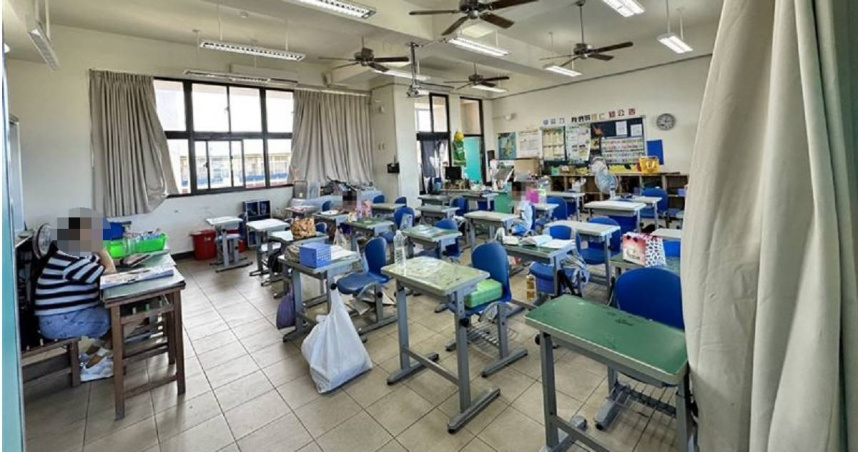 恆春某國小老師帶28名學生在教室內烤肉，因空氣不流通，5女童缺氧送醫，目前已陸續出院。（圖／翻攝畫面）