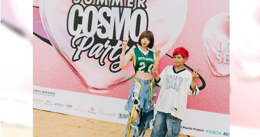 10歲的NANA李納與林明禎合作。（圖／開心果娛樂提供）