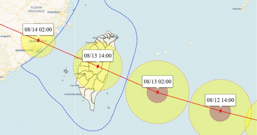 專家曝光颱風預測圖。（圖／翻攝自臉書＠caterlanse）