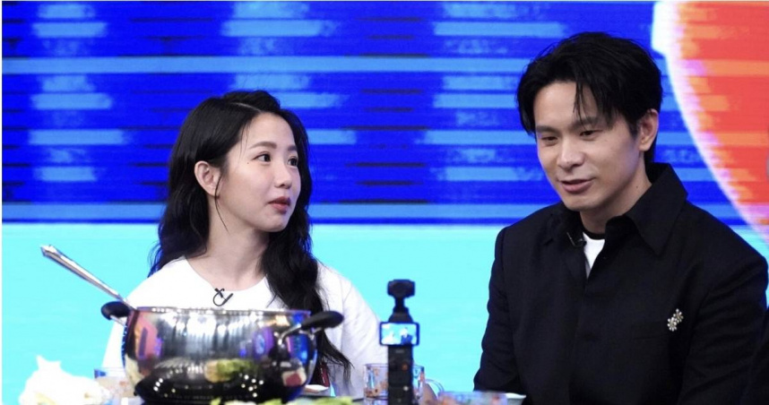 郭書瑤、姚淳耀日前登上《娛樂百分百》YouTube暢聊感情觀。（圖／八大提供）