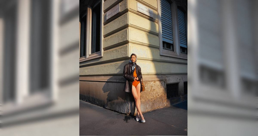 鍾瑶在米蘭街頭辣洩腿根！（圖／星星相藝）