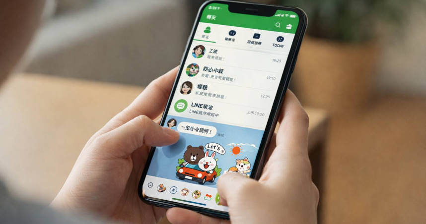 LINE近期推出新字體「白玉書體」。（圖／AI示意圖）
