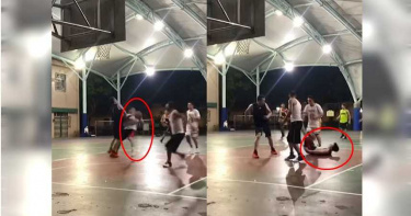 打球上籃遭撞飛!男「顱內出血」住進加護病房 網友驚嚇:根本故意的