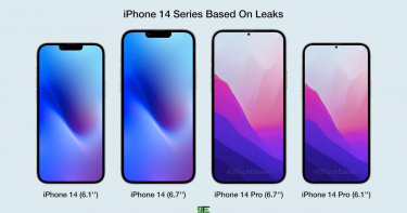iPhone 13才問市3個月市場上已經在流傳iPhone 14的消息，最大的焦點仍是那「瀏海」設計。（圖／翻攝自推特）