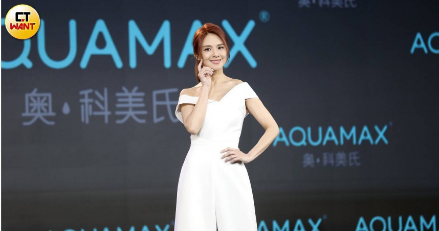 郭靜出席活動保養品牌代言活動，透露自己慢慢瘦身近8公斤之多。（圖／侯世駿攝）