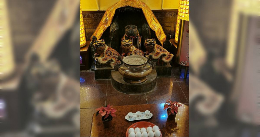 台北松山慈祐宮虎爺。（圖／楊登嵙提供）