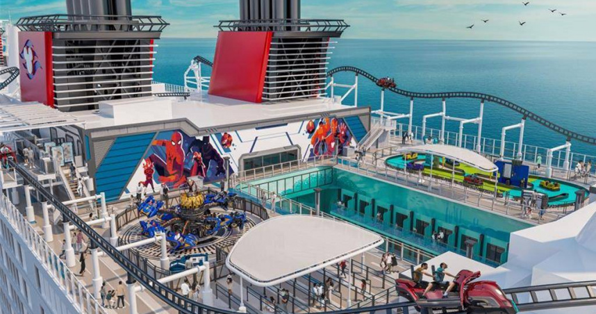 迪士尼遊輪公司今（11）日公告，「迪士尼探險號」將延至2026年3月10日開航，原定2025年12月15日至2026年3月12日間的航程將全數取消。（圖／迪士尼遊輪提供）