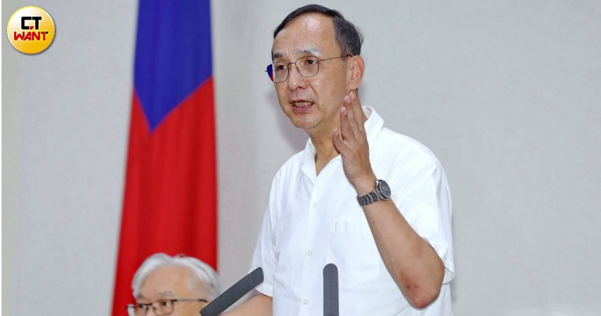 花蓮堰塞湖災情慘重，國民黨主席朱立倫強調，中央及地方政府應共同承擔責任，全力救災 。（圖／周志龍攝）