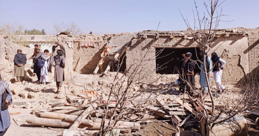 阿富汗東部帕克蒂卡省遭巴基斯坦軍隊跨境襲擊。（圖／達志／美聯社）