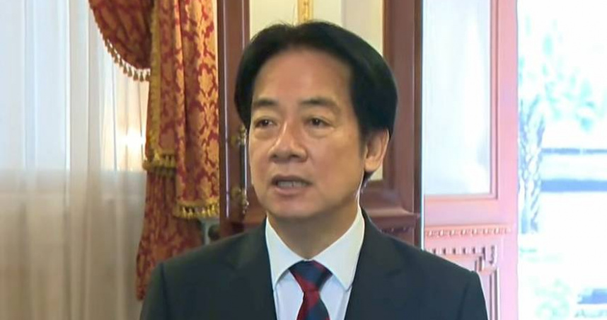 賴清德表示，希望韓國也能尊重台灣人民的意志，讓兩國都能攜手前進，穩定區域的和平，同時也能促進區域的繁榮發展。（圖／截自中天電視直播）