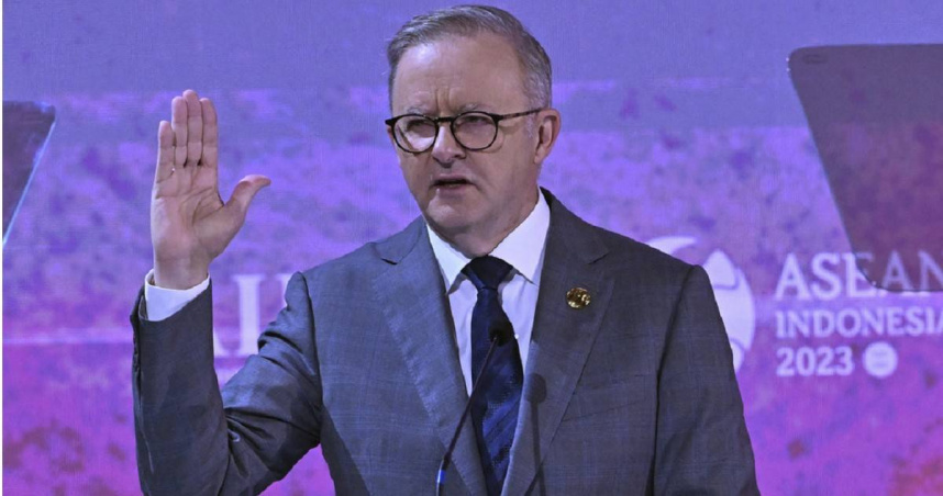 澳洲總理艾班尼斯宣布新反仇恨言論法，強調「我們要做更多。」（圖／達志／美聯社）