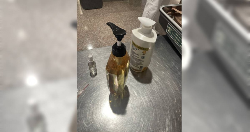 刑事局與馬來西亞皇家肅毒局聯手破獲台籍境外製毒廠，該集團以洗髮精當掩護，內裝依托咪酯菸油企圖蒙混過關。（圖／翻攝畫面）