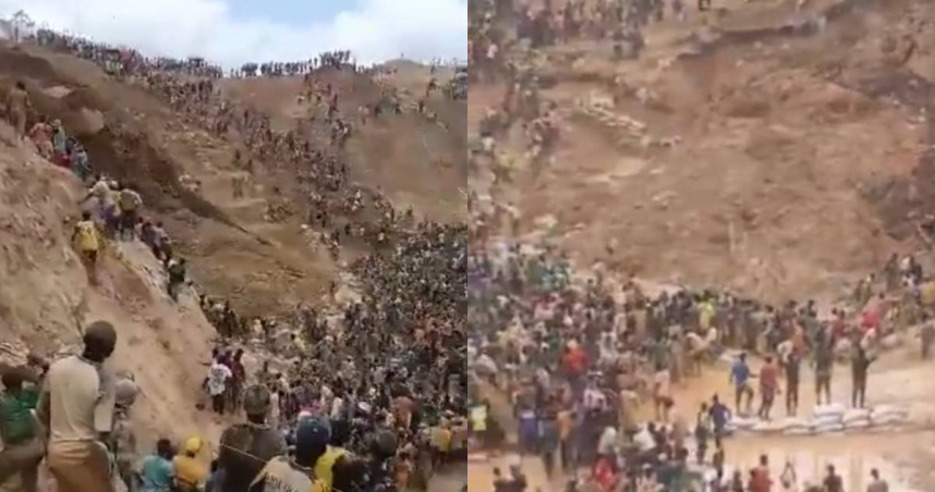 中非共和國西部爆發嚴重礦災，逾百人罹難。（圖／翻攝X）