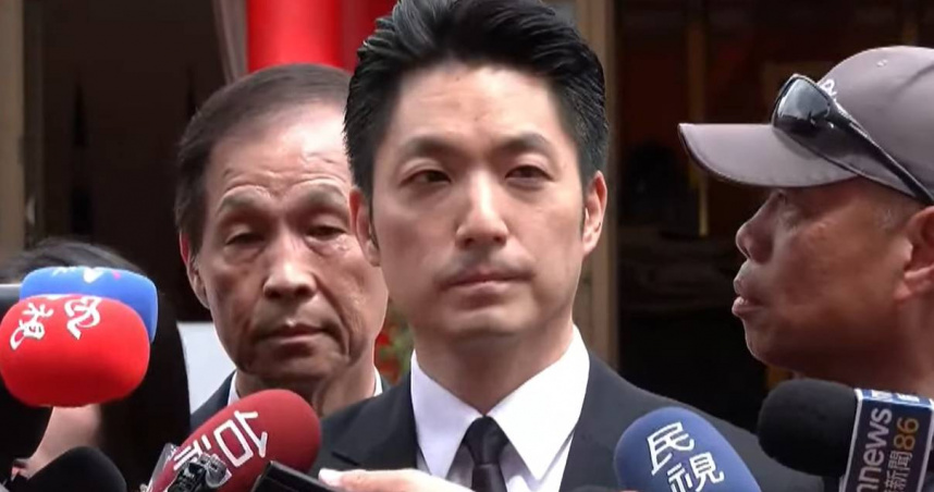 蔣萬安上午出席台北市115年秋祭忠烈陣（公）亡將士大典受訪。（圖／翻攝自中天新聞）